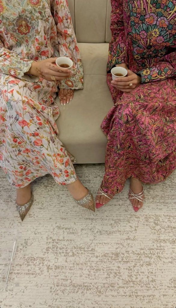 female wearing jalabiya in home settings